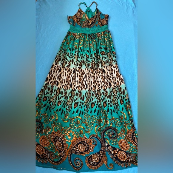 FASHION NOVA Holy Slit sleeveless maxi dress adjustable spaghetti straps size XL - Picture 3 of 16